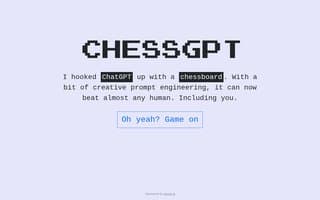 Screenshot of chessgpt.ai
