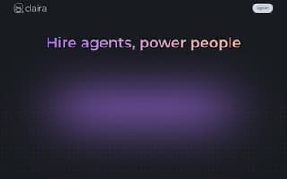 Screenshot of claira.ai