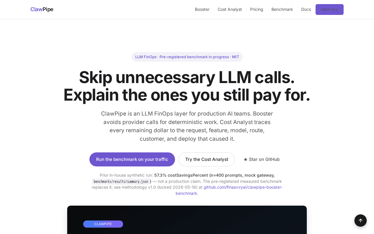 Screenshot of clawpipe.ai