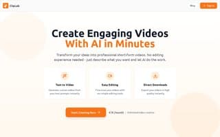 Screenshot of cliplab.ai