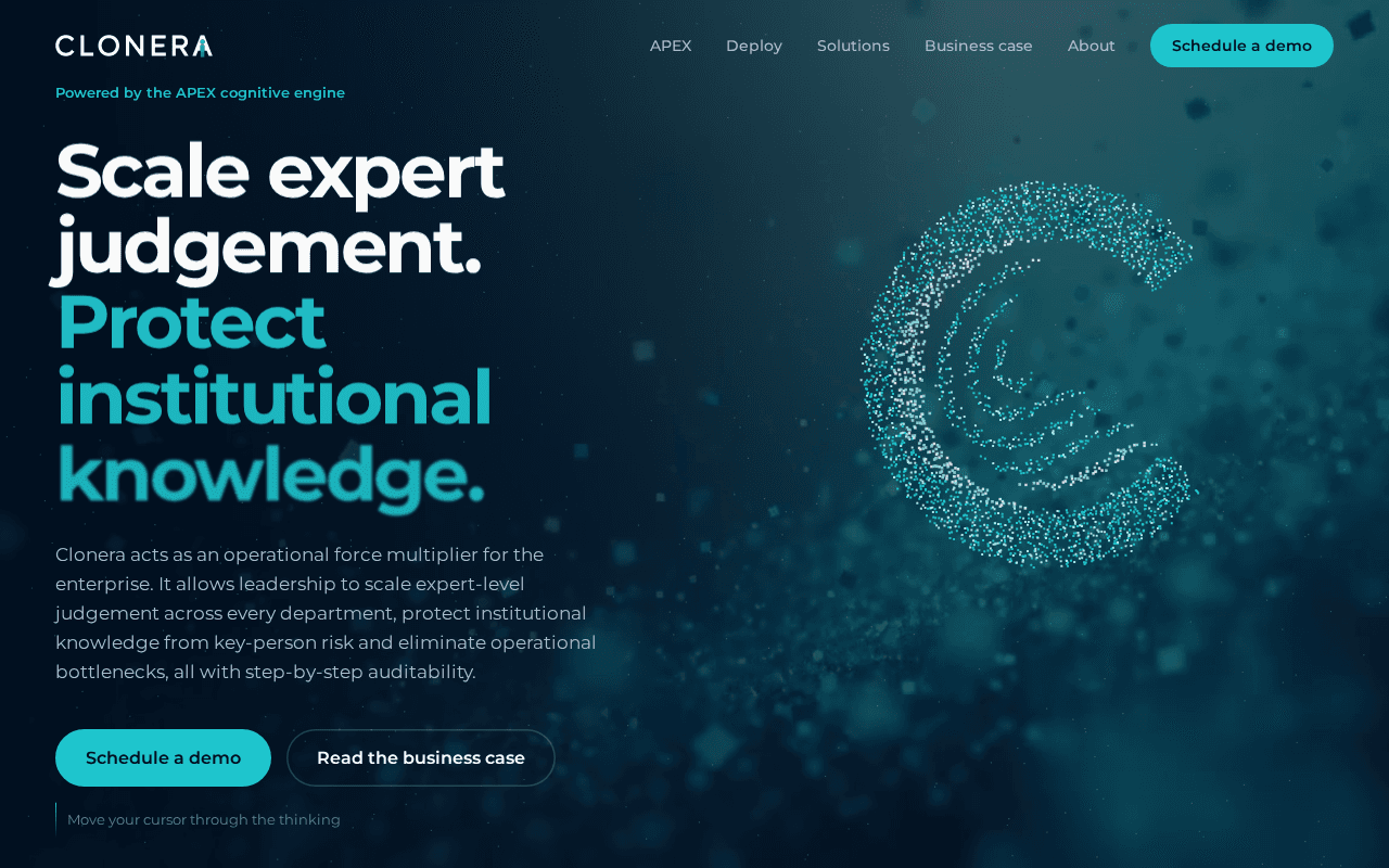 Screenshot of clonera.ai