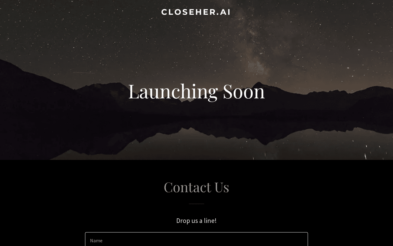 Screenshot of closeher.ai