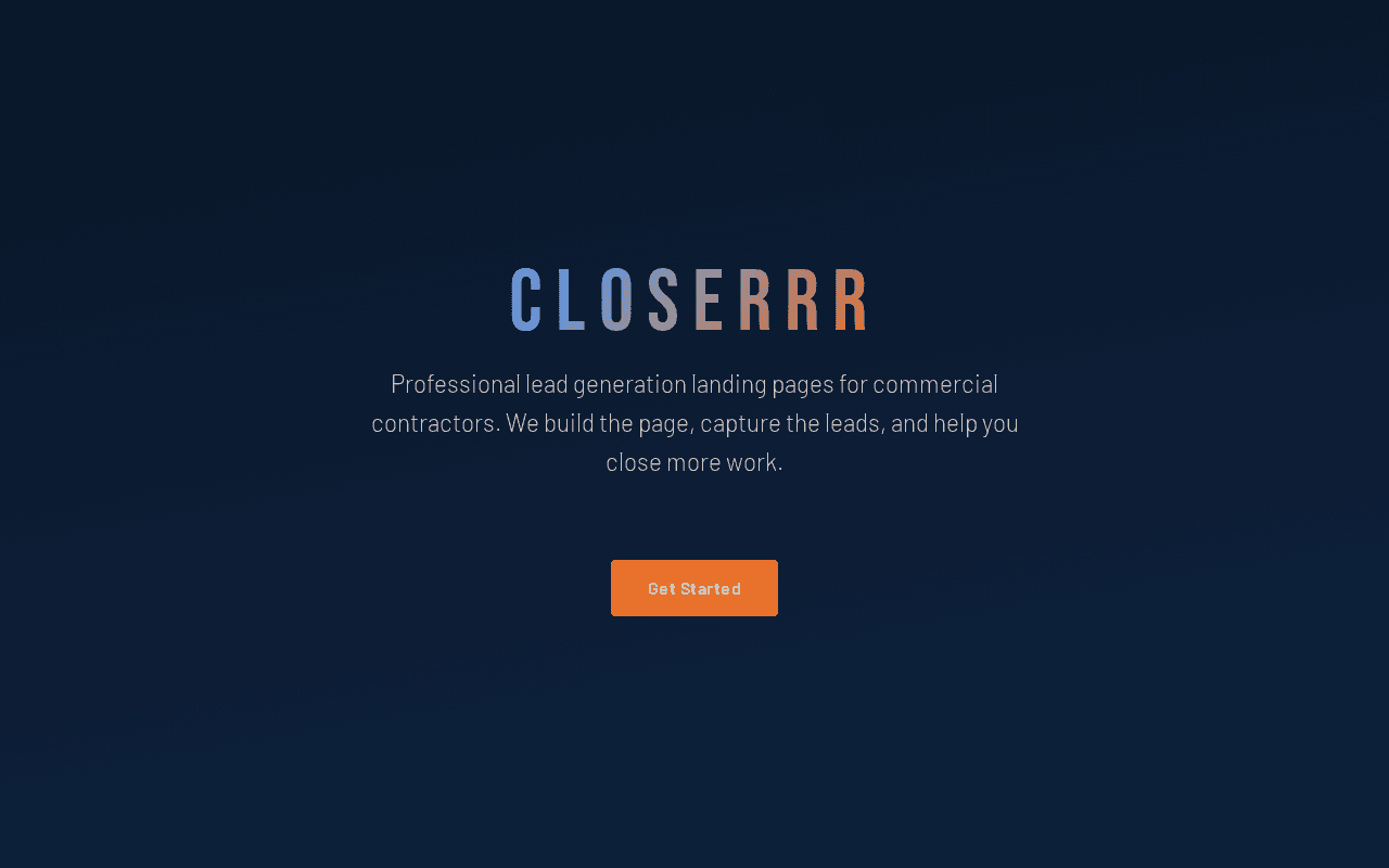 Screenshot of closerrr.ai