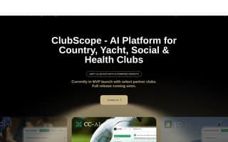 Screenshot of clubscope.ai