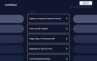 Screenshot of coachiq.ai