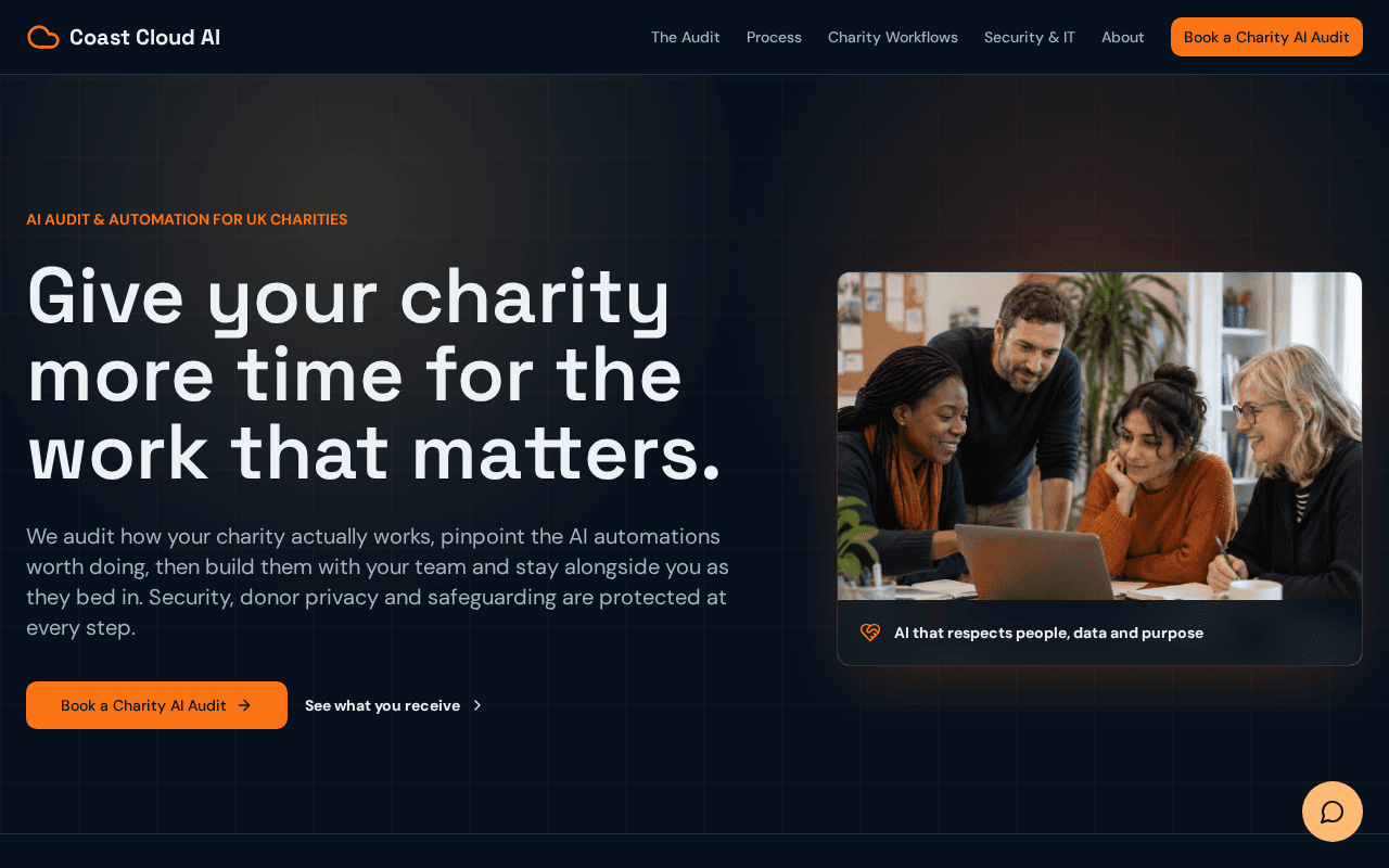 Screenshot of coastcloud.ai