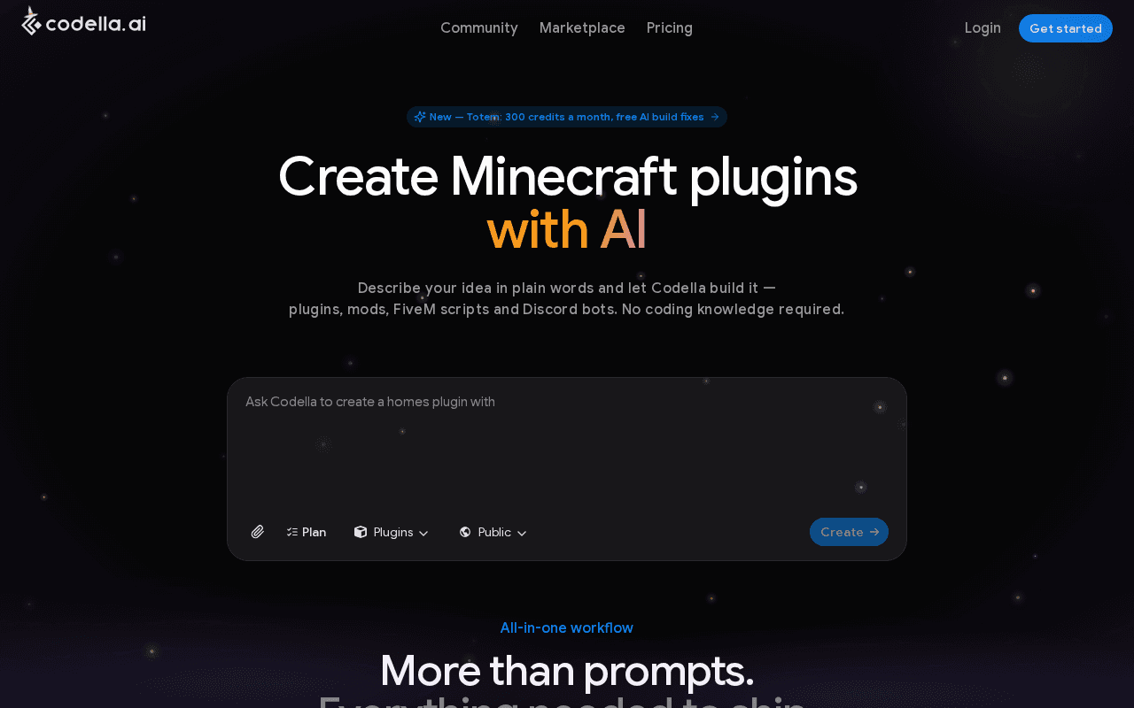 Screenshot of codella.ai