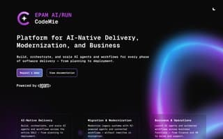 Screenshot of codemie.ai