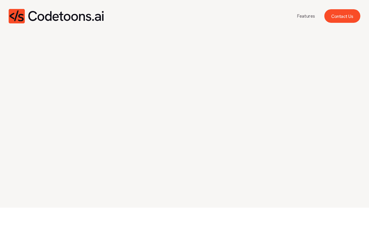 Screenshot of codetoons.ai
