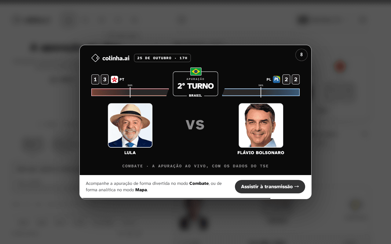 Screenshot of colinha.ai