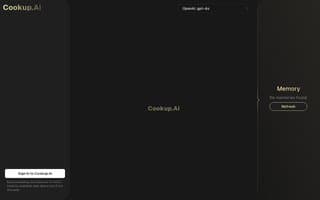 Screenshot of cookup.ai