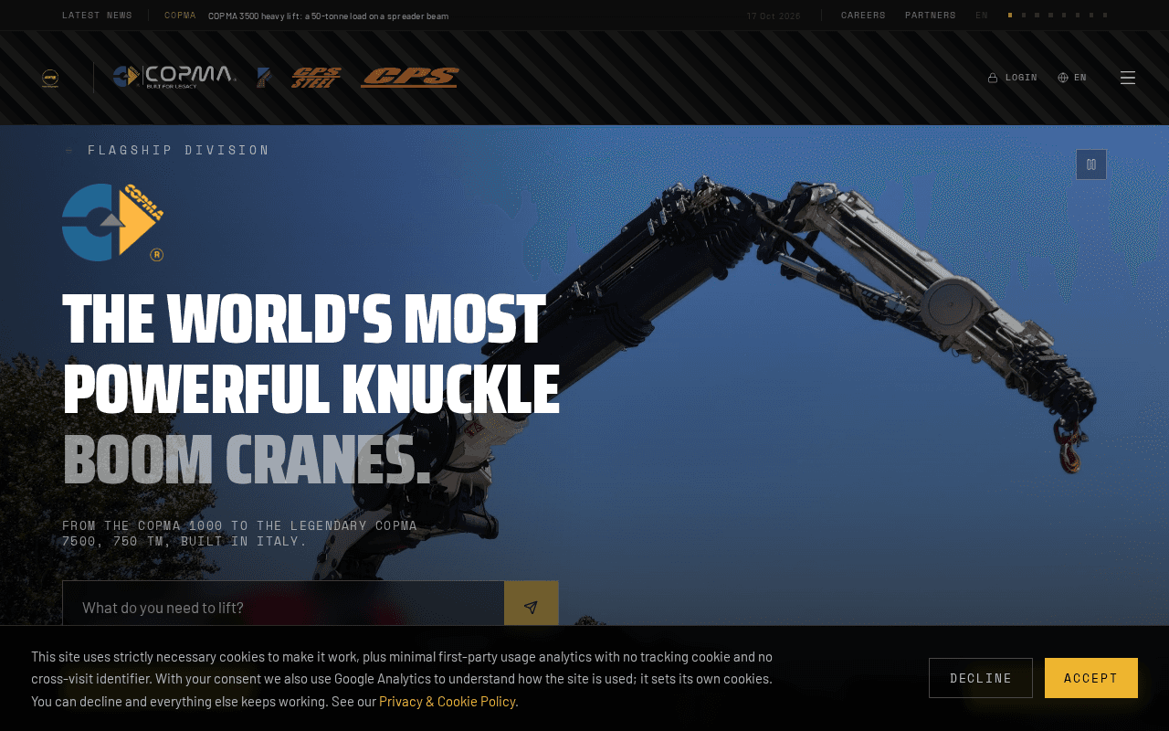 Screenshot of copma.ai