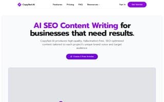 Screenshot of copyfast.ai