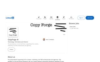 Screenshot of copyforge.ai