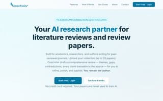 Screenshot of coscholar.ai