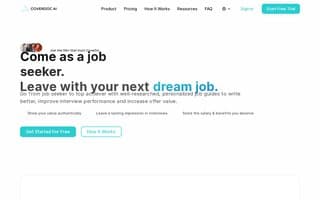 Screenshot of coverdoc.ai