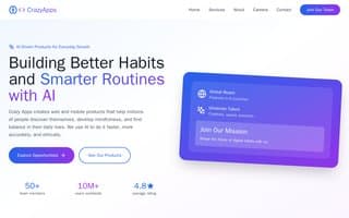 Screenshot of crazyapps.ai