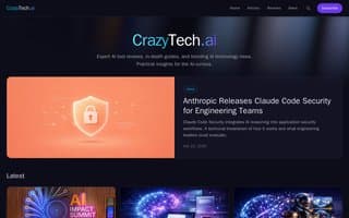 Screenshot of crazytech.ai