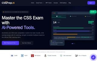 Screenshot of cssprep.ai