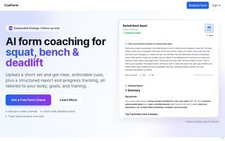 Screenshot of cueform.ai