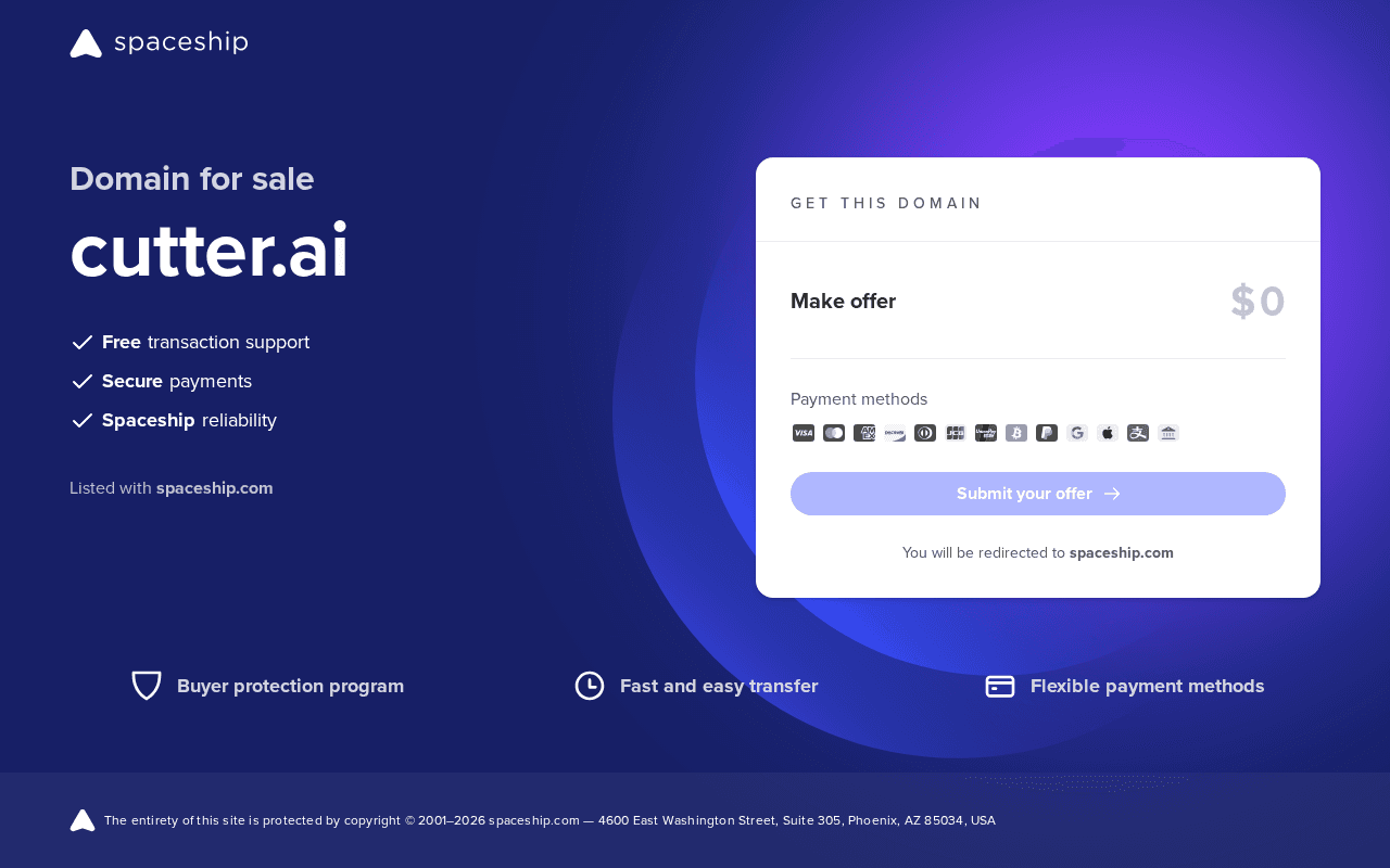 Screenshot of cutter.ai