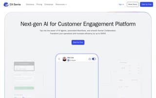 Screenshot of cxgenie.ai