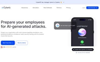 Screenshot of cyberly.ai