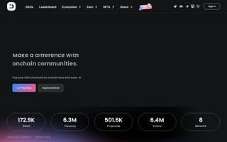 Screenshot of daobase.ai