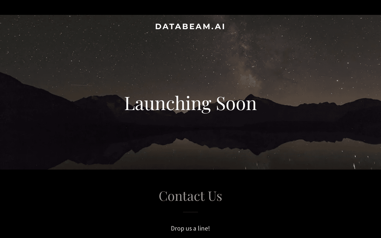 Screenshot of databeam.ai