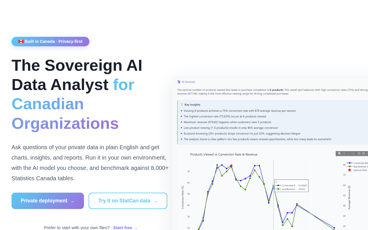 Screenshot of datastam.ai