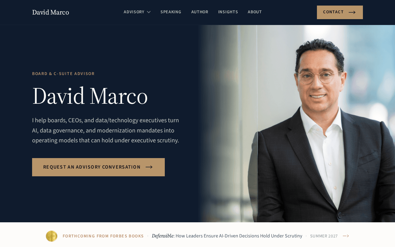 Screenshot of davidmarco.ai
