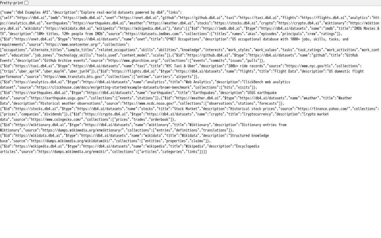 Screenshot of db4.ai