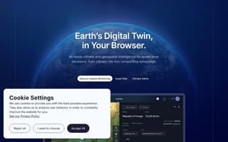 Screenshot of dclimate.ai