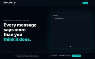 Screenshot of decodeme.ai