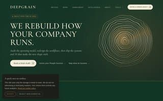 Screenshot of deepgrain.ai