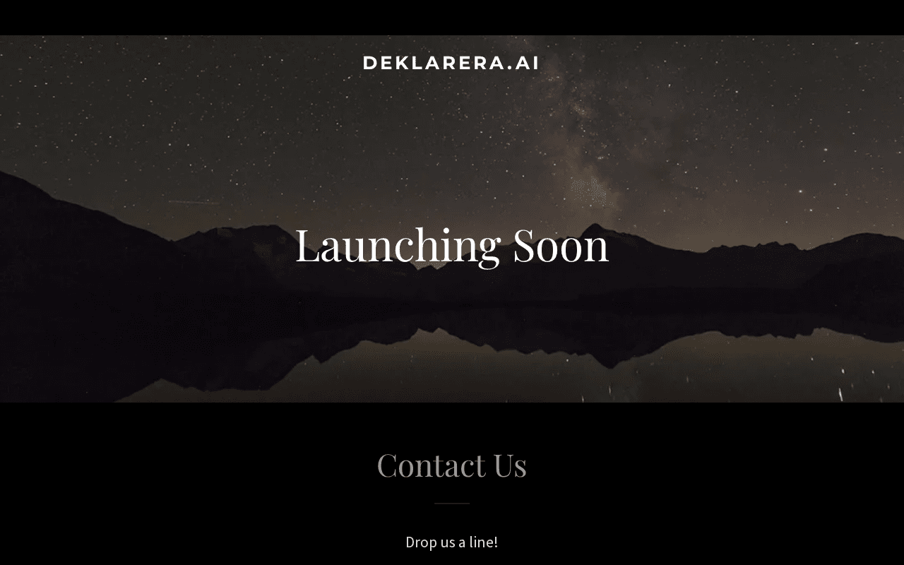 Screenshot of deklarera.ai