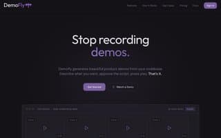 Screenshot of demofly.ai