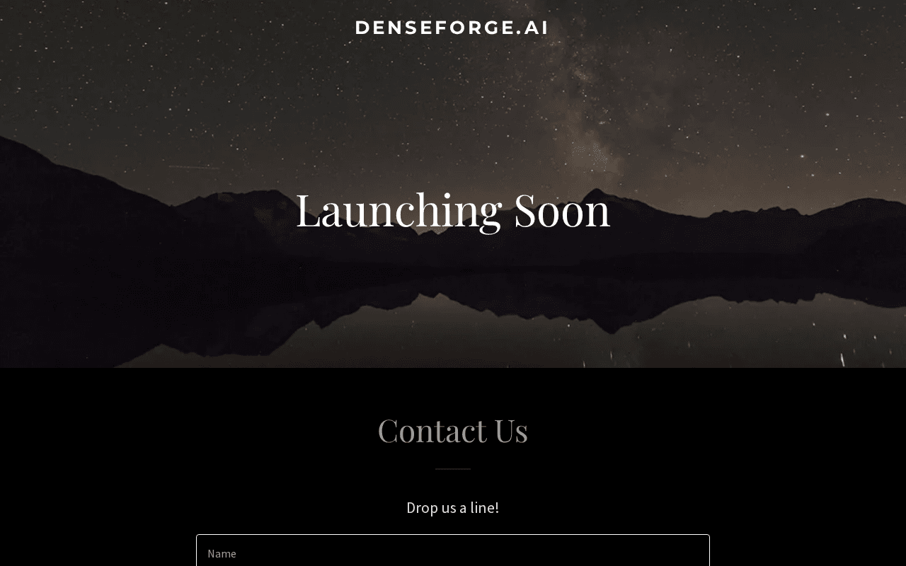 Screenshot of denseforge.ai