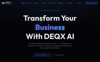 Screenshot of deqx.ai