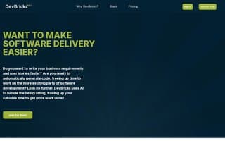 Screenshot of devbricks.ai