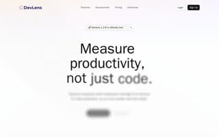 Screenshot of devlens.ai