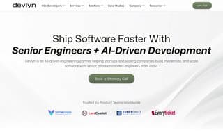 Screenshot of devlyn.ai