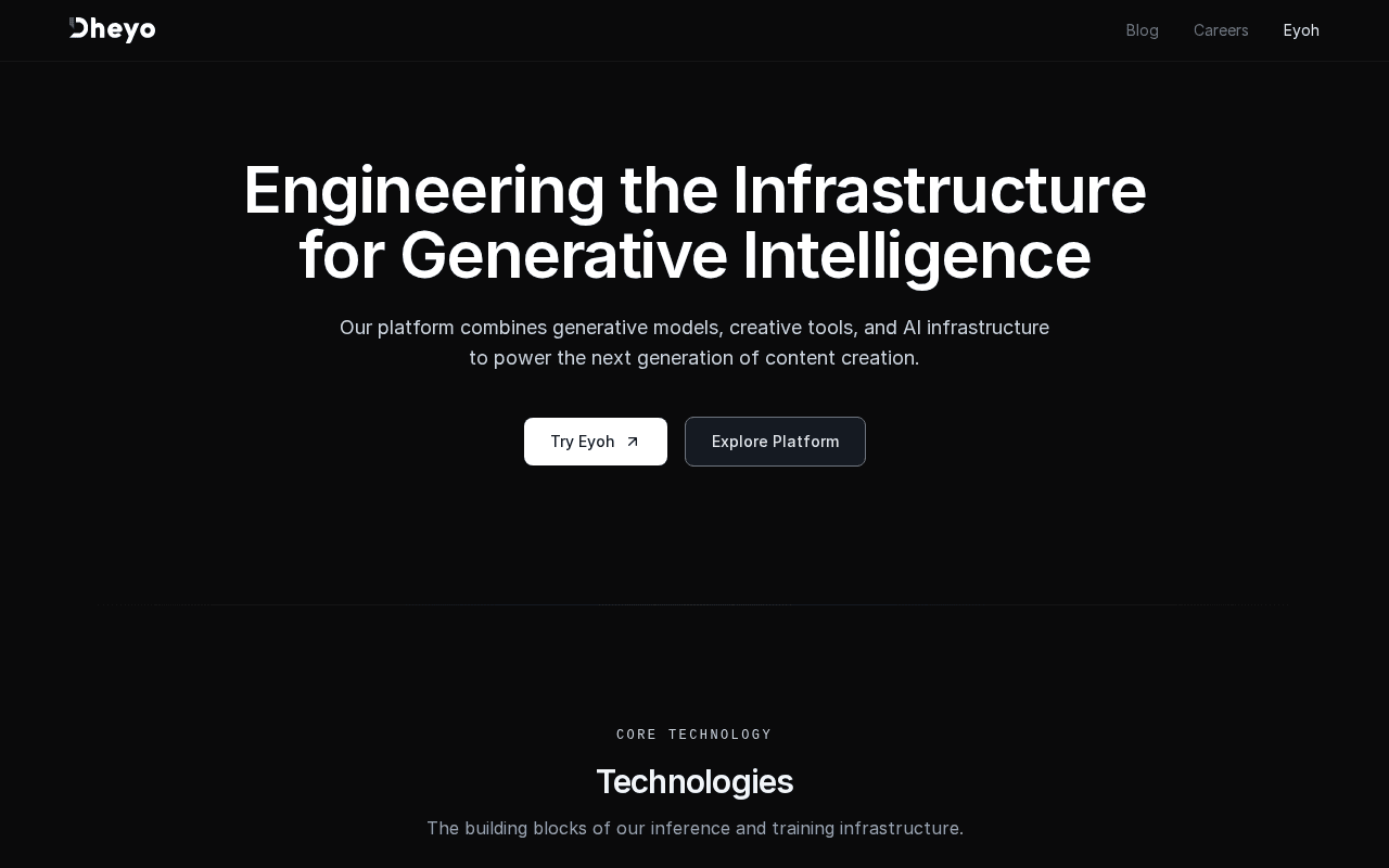 Screenshot of dheyo.ai
