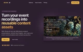 Screenshot of dicole.ai