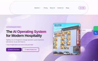 Screenshot of digistay.ai