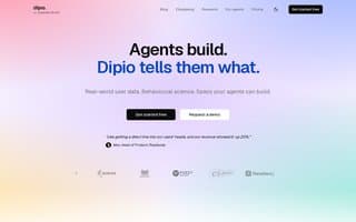 Screenshot of dipio.ai