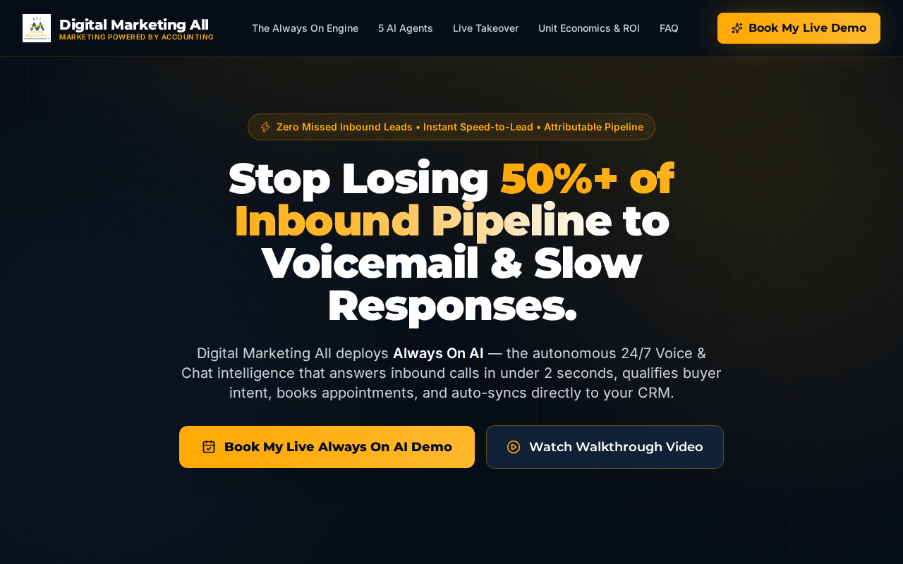 Screenshot of dmkall.ai