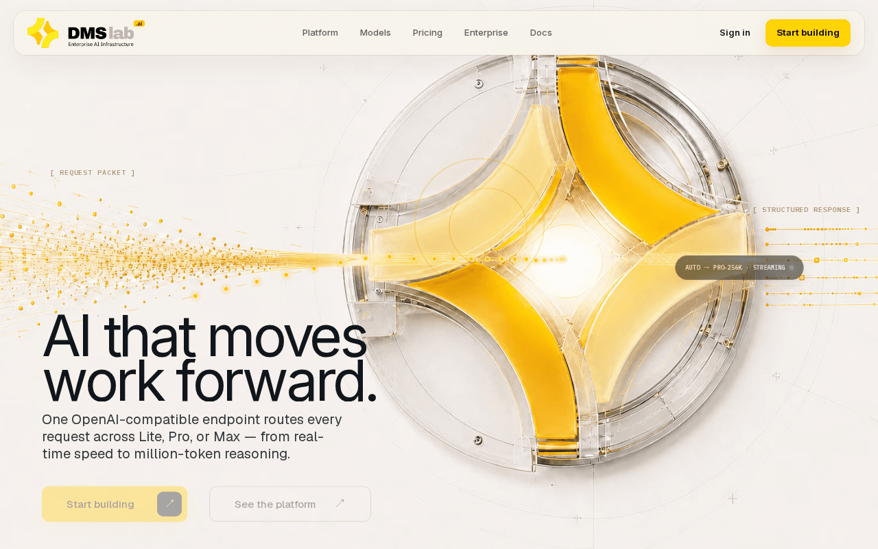 Screenshot of dmslab.ai