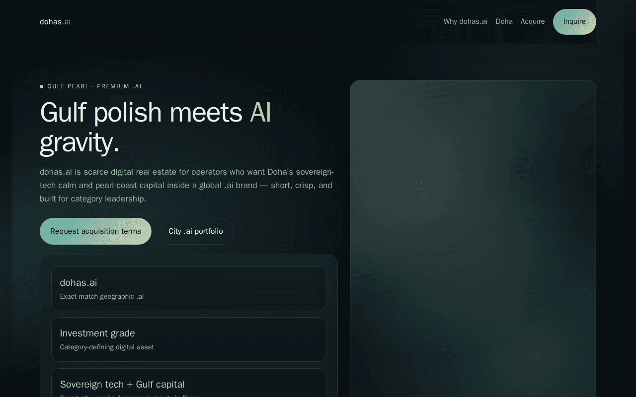 Screenshot of dohas.ai