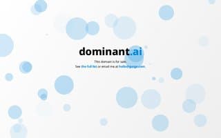 Screenshot of dominant.ai